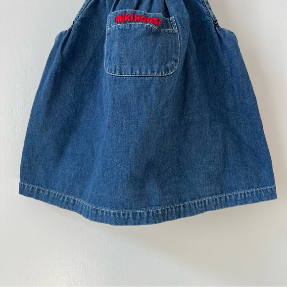 Toddler Miki House Denim Jumper Dress w/Adjustable Straps - Picture 5 of 12